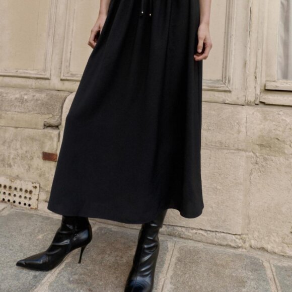 Zara Maxi Dress with Cowl Neck, Size Large, NWT - Picture 3 of 5